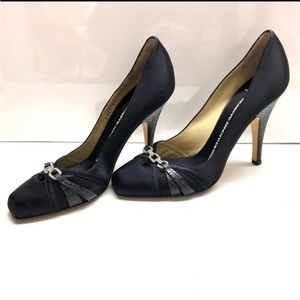 Giuseppe Zanotti black elegant heels rhinestones